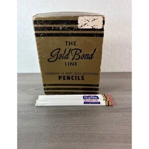 Vintage Gold Bond Line Paramount Wood Cased Advertising Pencils Chicago Tribune
